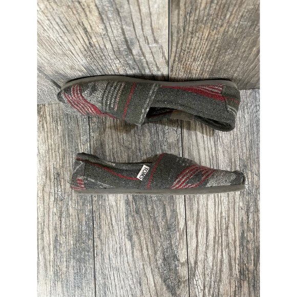 TOMS Slip On Slippers Fleece Woven Women size 7 - Picture 7 of 11